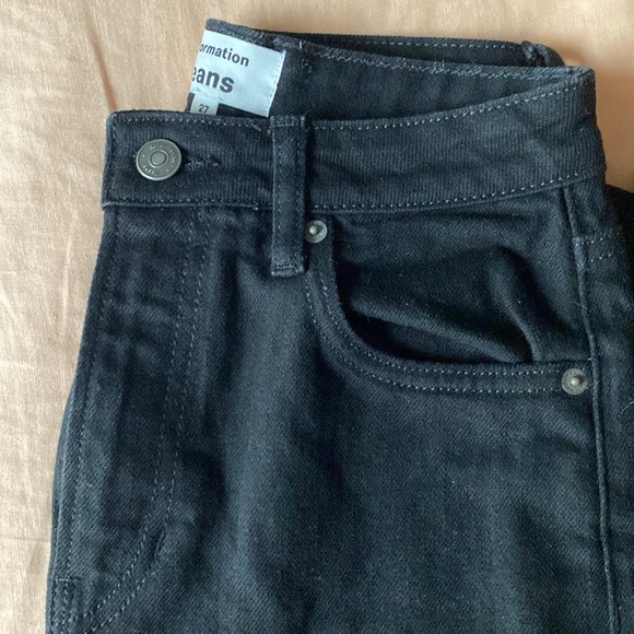 Reformation Liza Ultra High Rise Straight Cropped Jeans - Picture 3 of 8